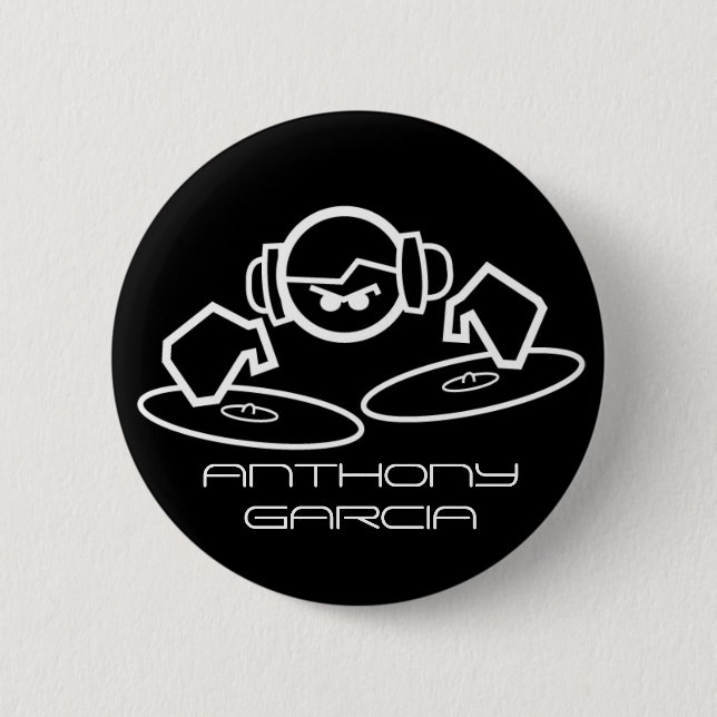 Chapa Redonda De 5 Cm dj, ANTHONY GARCIA (Anverso)