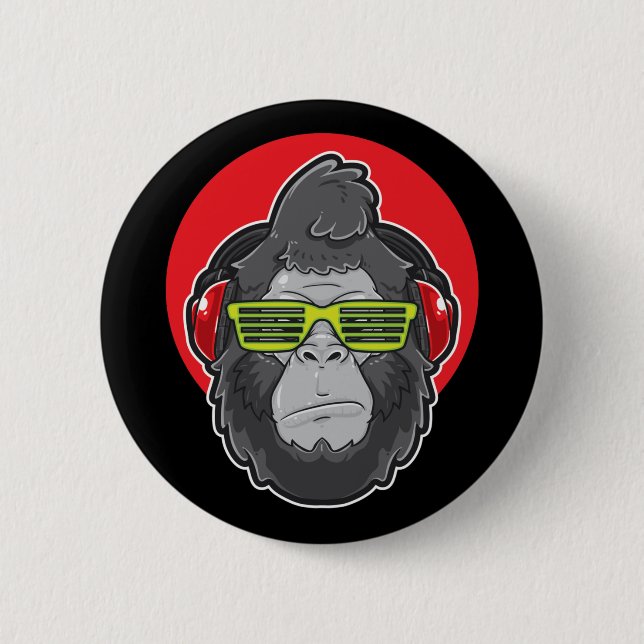 Chapa Redonda De 5 Cm Dj Ape (Anverso)