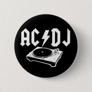 Chapa Redonda De 5 Cm DJ de CA