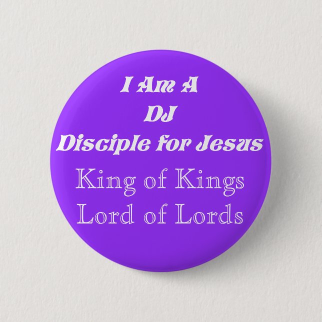 Chapa Redonda De 5 Cm DJ-Discípulo Para Jesus_ (Anverso)