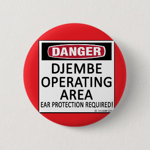 Chapa Redonda De 5 Cm Djembe de área operativa