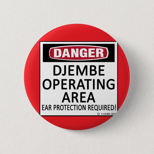 Chapa Redonda De 5 Cm Djembe de área operativa (Anverso)