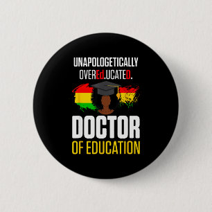 Chapa Redonda De 5 Cm Doctor en educación educado doctorado