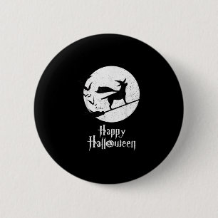 Chapa Redonda De 5 Cm Dog Lover Feliz Halloween Lab Brujas en la sala