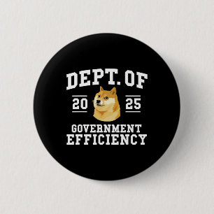 Chapa Redonda De 5 Cm Doge D.o.e. Departamento De Eficiencia Gubernament