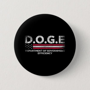Chapa Redonda De 5 Cm Doge D.O.P., Por Ejemplo, Departamento De Eficienc