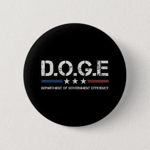 Chapa Redonda De 5 Cm Doge D.O.P., Por Ejemplo, Departamento De Eficienc