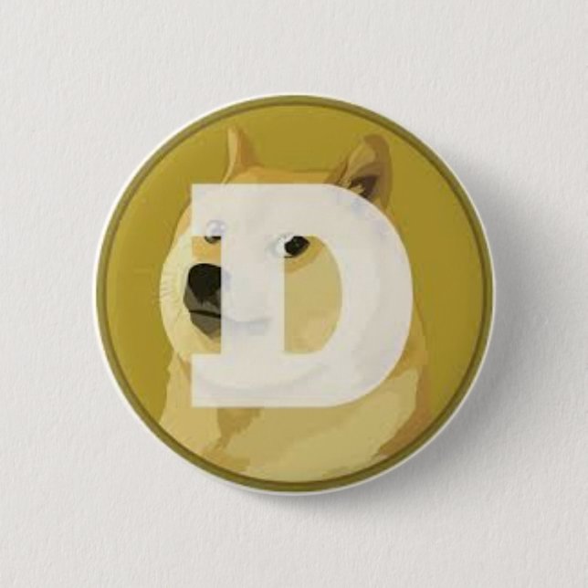 Chapa Redonda De 5 Cm dogecoin botom (Anverso)