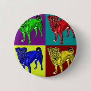 Chapa Redonda De 5 Cm Doguillo Jack en 4 colores