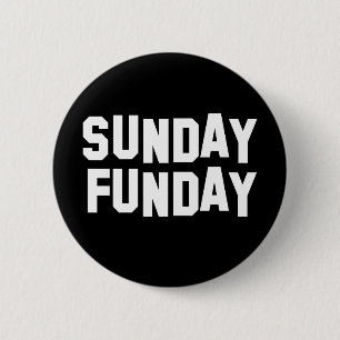 Chapa Redonda De 5 Cm Domingo Funday