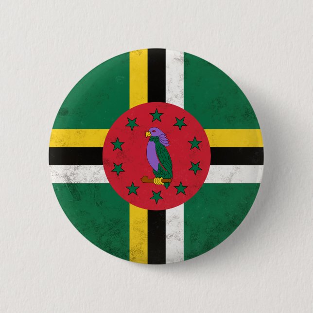 Chapa Redonda De 5 Cm Dominica (Anverso)