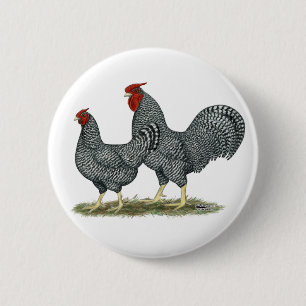 Chapa Redonda De 5 Cm Dominique Chickens