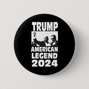 Chapa Redonda De 5 Cm Don Trump 2024 A Prueba De Balas Nunca Renuncie A 