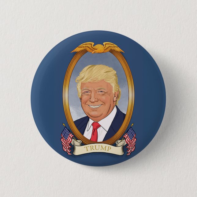 Chapa Redonda De 5 Cm Donald J. Trump (Anverso)