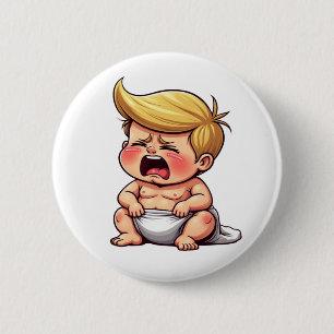 Chapa Redonda De 5 Cm Donald Trump