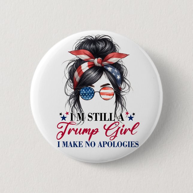 Chapa Redonda De 5 Cm Donald Trump (Anverso)