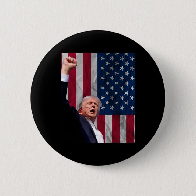 Chapa Redonda De 5 Cm Donald Trump (Anverso)