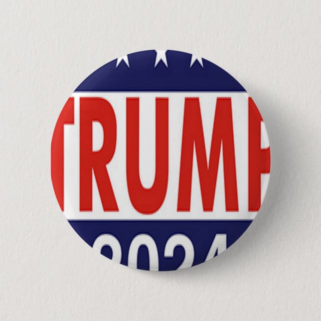 Chapa Redonda De 5 Cm Donald Trump 2024 (Anverso)