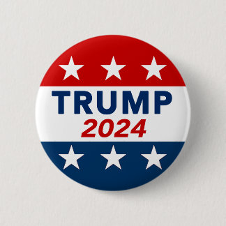 Chapa Redonda De 5 Cm Donald Trump 2024 Button