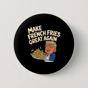 Chapa Redonda De 5 Cm Donald Trump 2024 Patatas Fritas - Hacer que las P