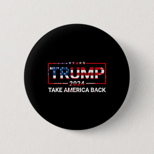 Chapa Redonda De 5 Cm Donald Trump 2024 Se Lleva A Estados Unidos Por La