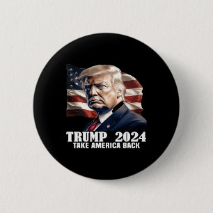 Chapa Redonda De 5 Cm Donald Trump 2024 Toma América Ck Elección - El R
