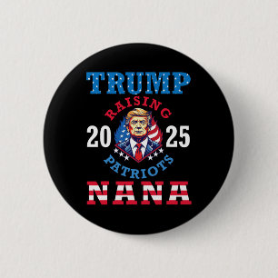 Chapa Redonda De 5 Cm Donald Trump 2025 Criando Patriotas Nana Soporte P