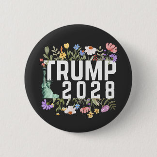 Chapa Redonda De 5 Cm Donald Trump 2028