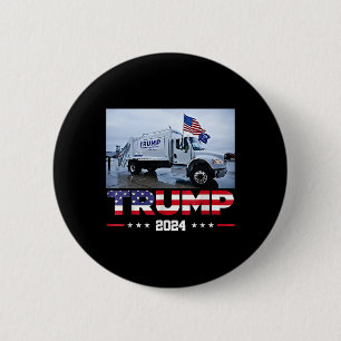 Chapa Redonda De 5 Cm Donald Trump conduce camión Garge - Camión Garge T