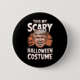 Chapa Redonda De 5 Cm Donald Trump divertido este es mi disfraz de Hallo
