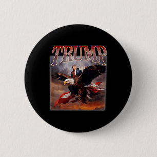 Chapa Redonda De 5 Cm Donald Trump Eagle Eagle Eeuu President 2024 Take 