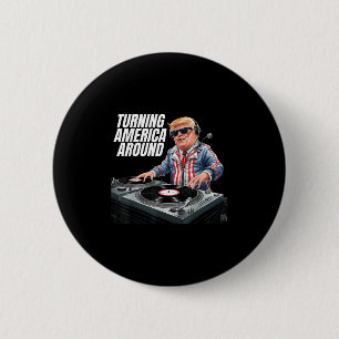 Chapa Redonda De 5 Cm Donald Trump El Dj vuelve a Estados Unidos en torn