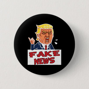 Chapa Redonda De 5 Cm Donald Trump eres noticias falsas