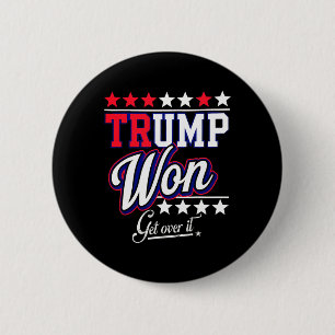 Chapa Redonda De 5 Cm Donald Trump Ganó Acéptalo 2024 Trump Ganó Elecció
