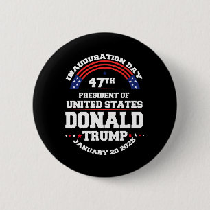 Chapa Redonda De 5 Cm Donald Trump Ganó Inauguración de Elección de 2024