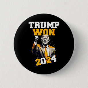 Chapa Redonda De 5 Cm Donald Trump ganó la investidura electoral de 2024