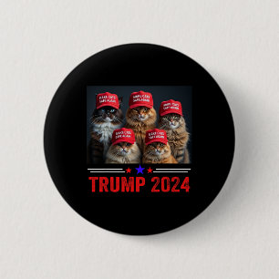 Chapa Redonda De 5 Cm Donald Trump Hace Que Los Gatos Sean Seguros De Nu