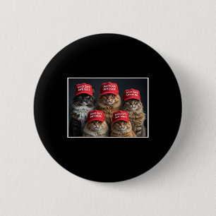 Chapa Redonda De 5 Cm Donald Trump Hace Que Los Gatos Sean Seguros De Nu