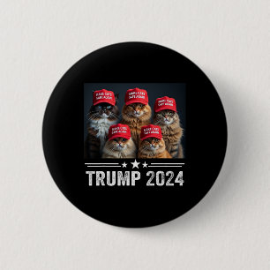 Chapa Redonda De 5 Cm Donald Trump hace que los gatos vuelvan a estar se
