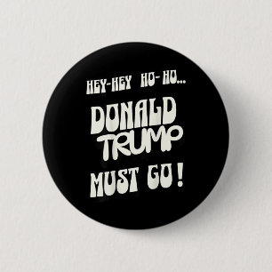 Chapa Redonda De 5 Cm Donald Trump no debe convertirse en rey no es auto
