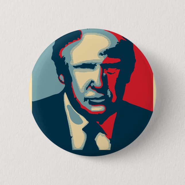 Chapa Redonda De 5 Cm donald trump nope (Anverso)