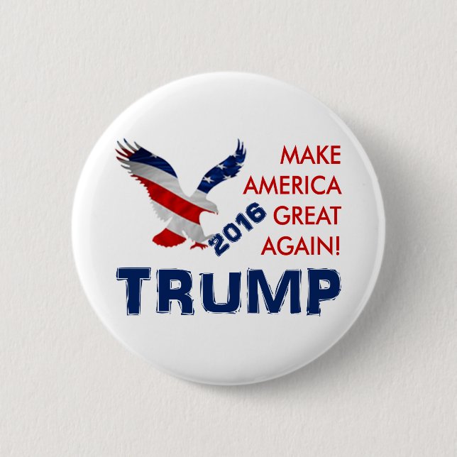 Chapa Redonda De 5 Cm Donald Trump para el presidente (Anverso)