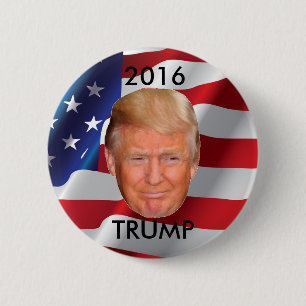 Chapa Redonda De 5 Cm Donald Trump para el presidente en 2016