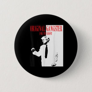 Chapa Redonda De 5 Cm Donald Trump para la camiseta presidencial 2024