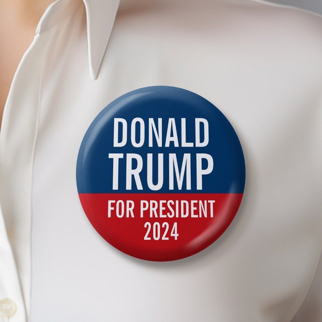 Chapa Redonda De 5 Cm Donald Trump para presidente 2016 (Trump 2024 Button)