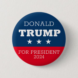 Chapa Redonda De 5 Cm Donald Trump para presidente 2024