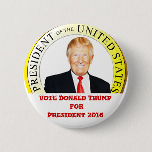 Chapa Redonda De 5 Cm Donald TRUMP-para Presidente de EE. UU._
