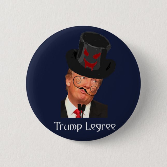 Chapa Redonda De 5 Cm Donald Trump Simon Legree (Anverso)