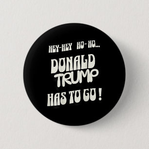 Chapa Redonda De 5 Cm Donald Trump tiene que irse sin rey, no autoritari