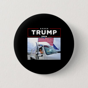 Chapa Redonda De 5 Cm Donald Trump viaja en basura camiseta